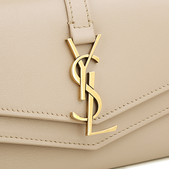 Saint Laurent Sulpice Card Case Leather Beige - Picture 8 of 8